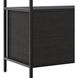 Norwood Grey / Black Bookcase